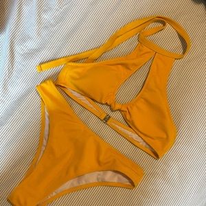 Yellow Cupshe Medium Bikini